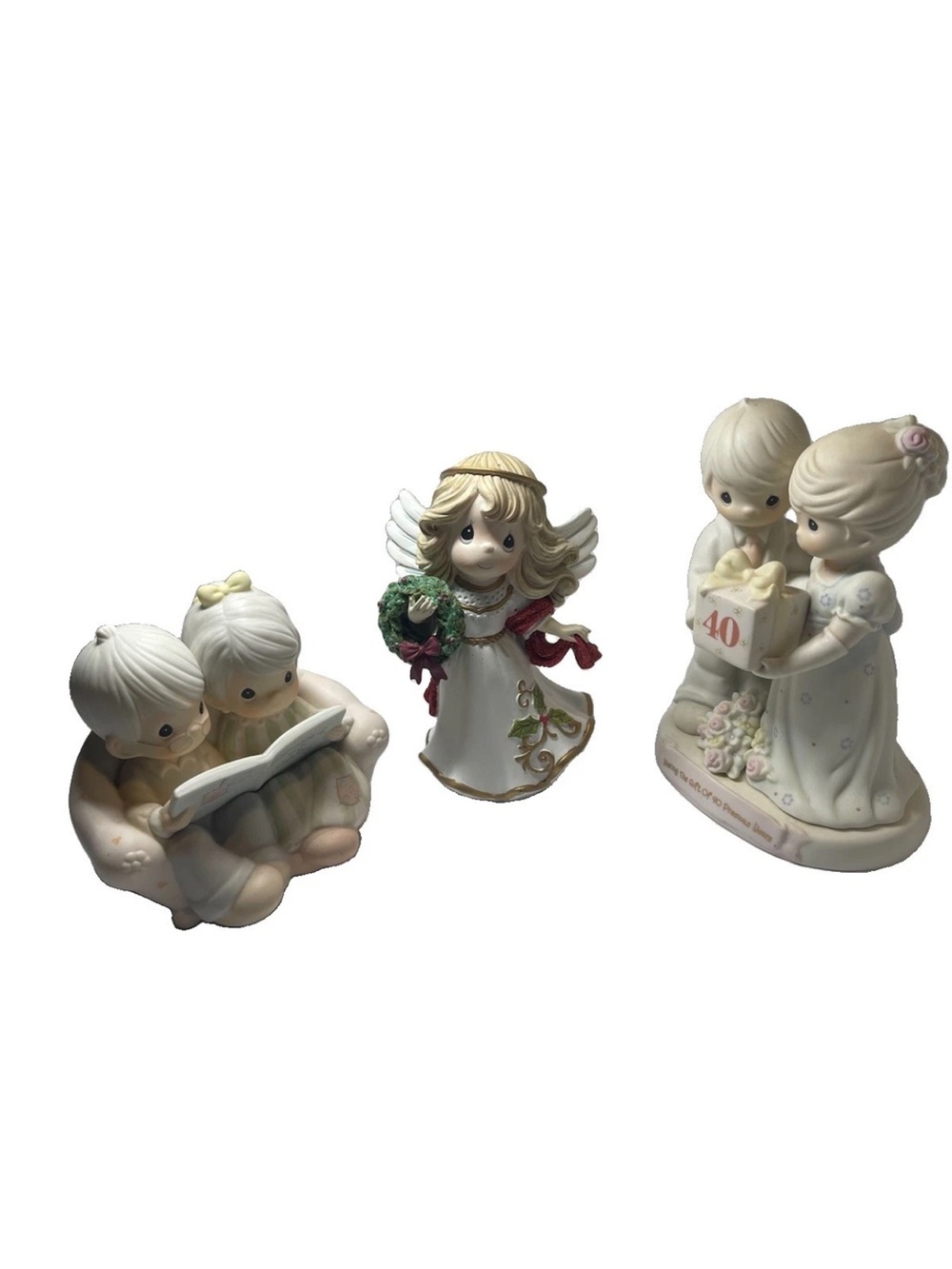 Precious Moments Christmas Figurines Lot of 3